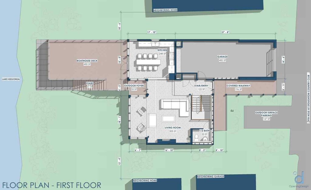 Aalseth Lane Stoughton first floor plan